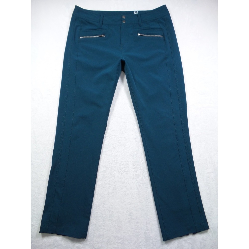 Title Nine Pants Womens Size 12 Teal Green Genie‎ Brushed Pockets Stretch